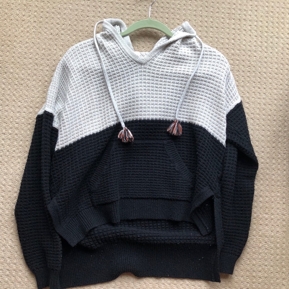 Cute chunky knit hoodie